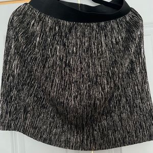 Soft metallic skirt